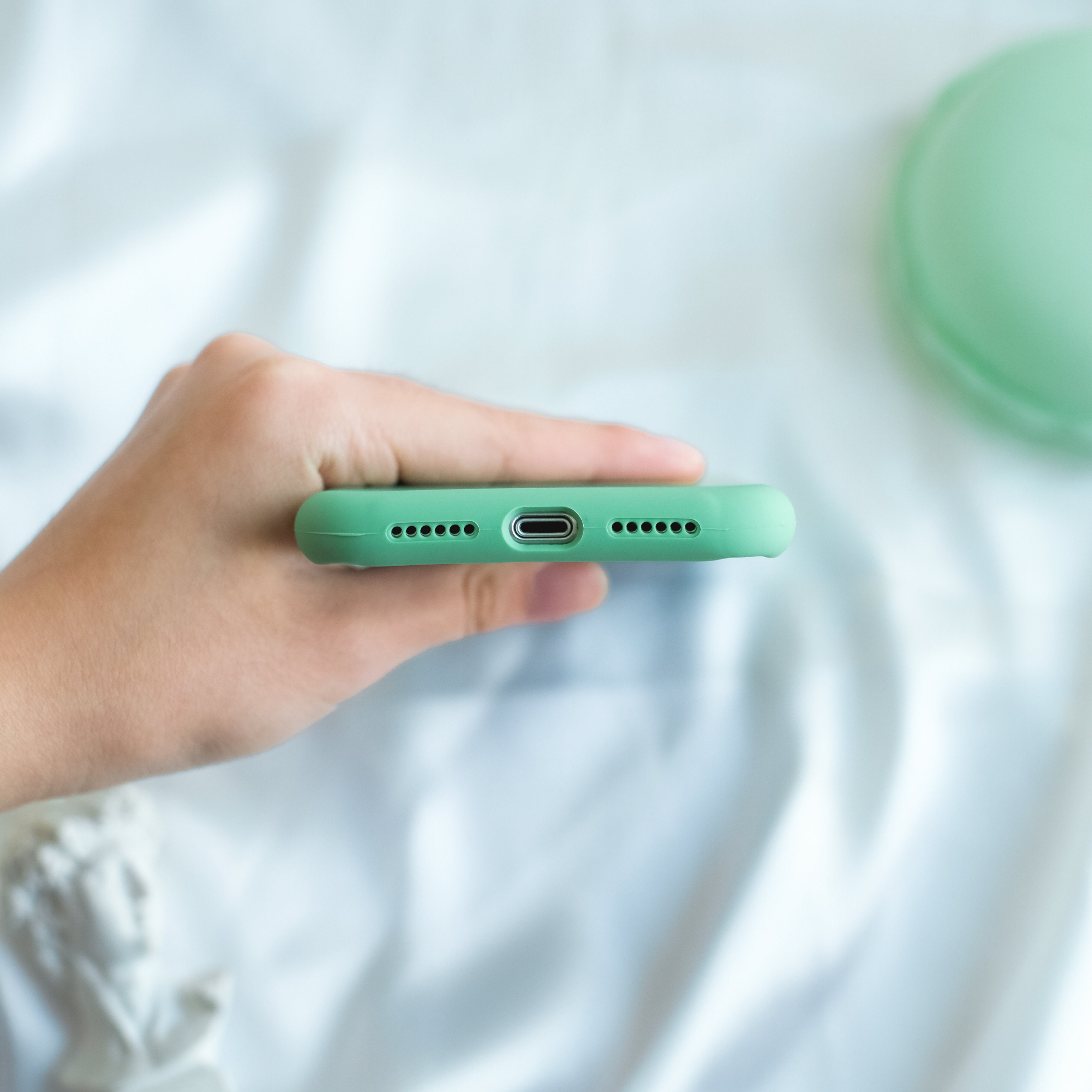 Spearmint Green Silicone Case