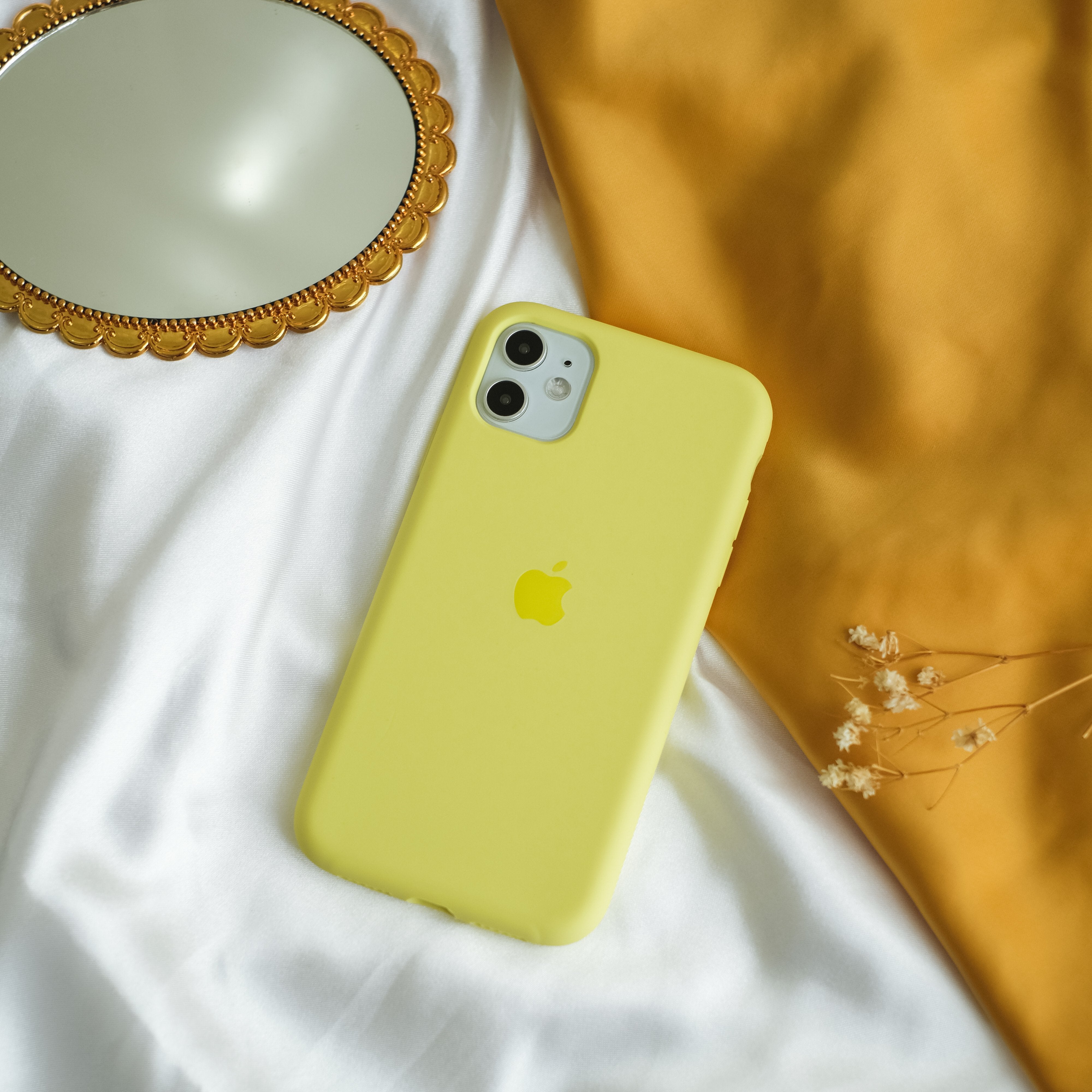 Shiny Yellow Silicone Case
