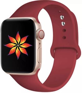 Rose Red Apple Watch Band